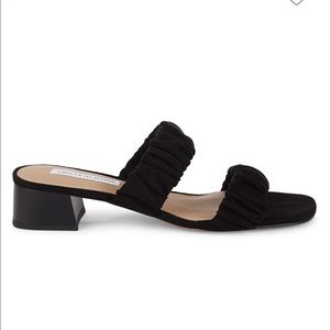 Saks 5th Avenue Suede Mini Sandals Black